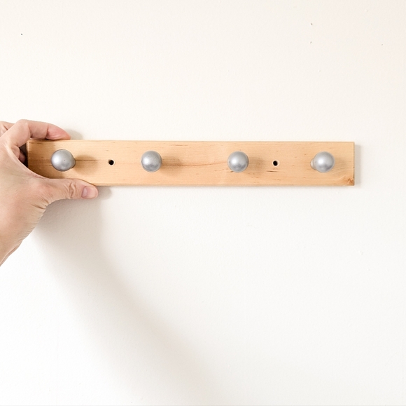 SET of 4 Ikea FLANG Wooden Wall Hangers - Picture 3 of 11